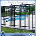 high quality powder coated flat top steel fence